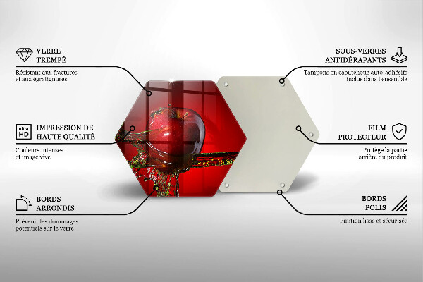 Cache plaque de cuisson Pommes dans l'eau