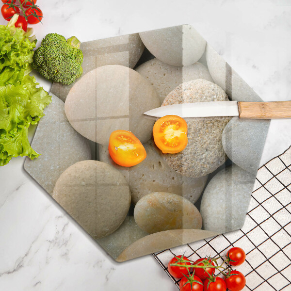 Cache plaque de cuisson Modèle de pierres ovales