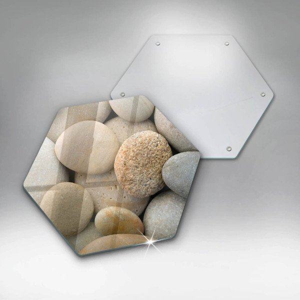 Cache plaque de cuisson Modèle de pierres ovales