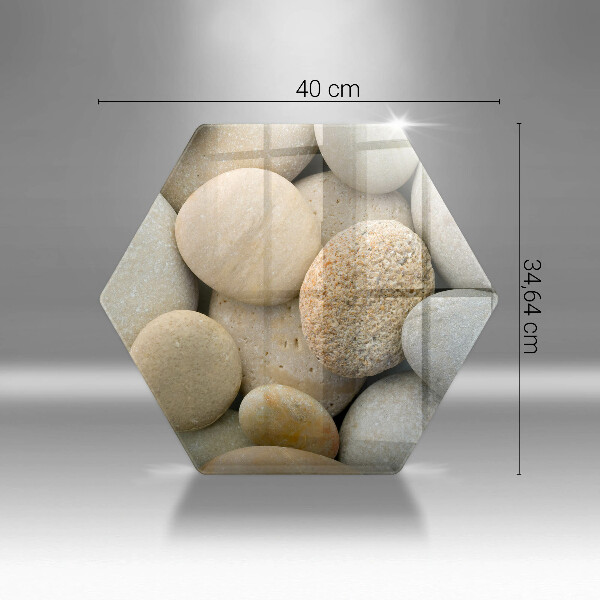 Cache plaque de cuisson Modèle de pierres ovales