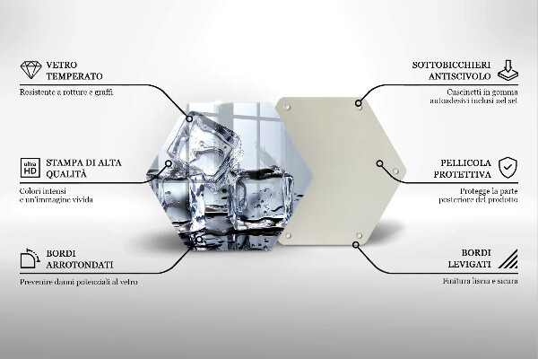 Cache plaque de cuisson Glaçons