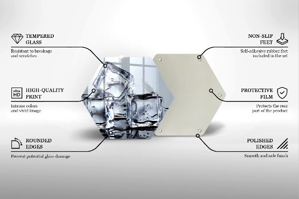 Cache plaque de cuisson Glaçons