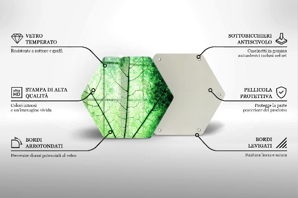 Cache plaque de cuisson Feuille de veine décorative