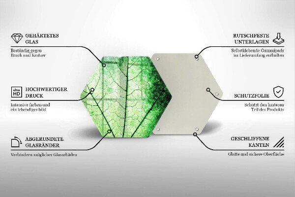 Cache plaque de cuisson Feuille de veine décorative