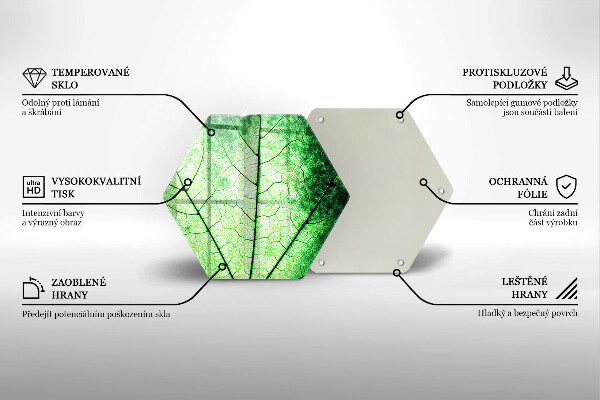 Cache plaque de cuisson Feuille de veine décorative