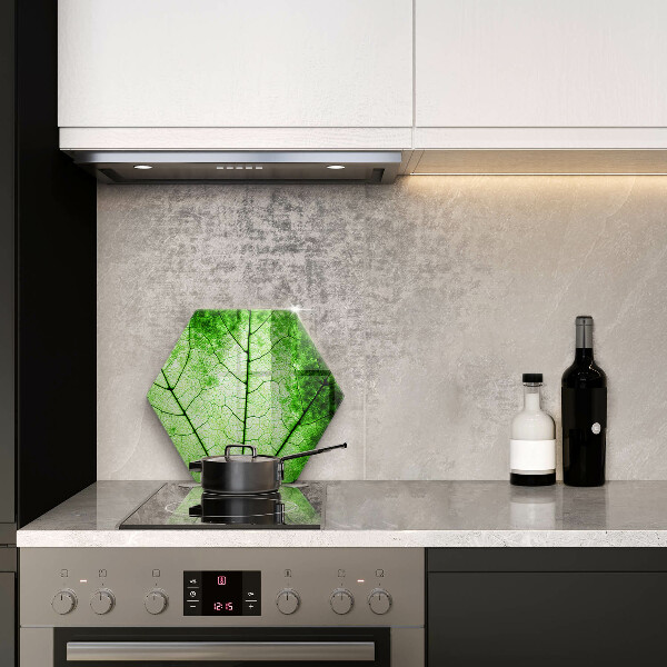 Cache plaque de cuisson Feuille de veine décorative