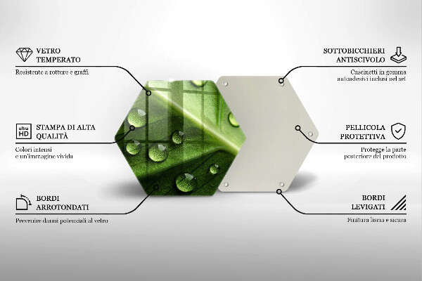 Cache plaque de cuisson Nature rosée et feuille