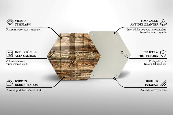 Cache plaque de cuisson Texture de planche de bois