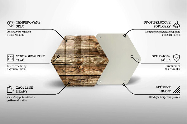 Cache plaque de cuisson Texture de planche de bois