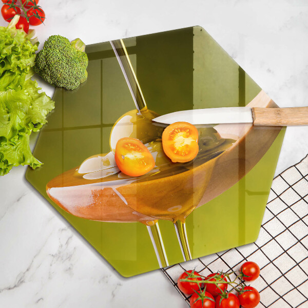 Cache plaque de cuisson Huile d'olive et olives