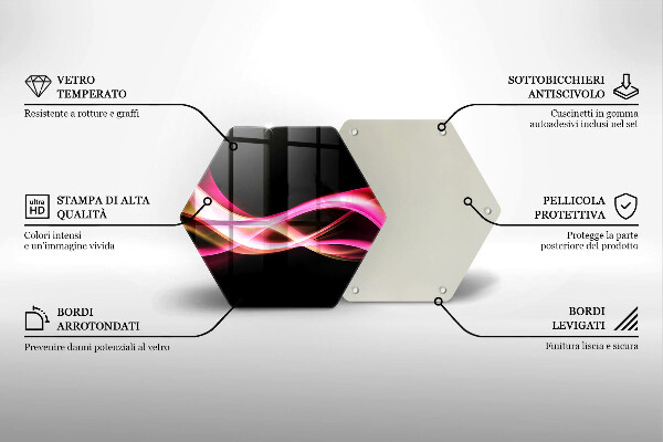 Cache plaque de cuisson Fumée de néon abstraite