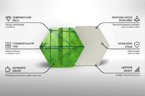 Cache plaque de cuisson Nervures des feuilles naturelles