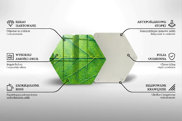 Cache plaque de cuisson Nervures des feuilles naturelles