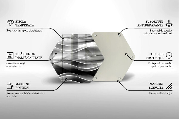 Cache plaque de cuisson Lignes abstraites de fumée