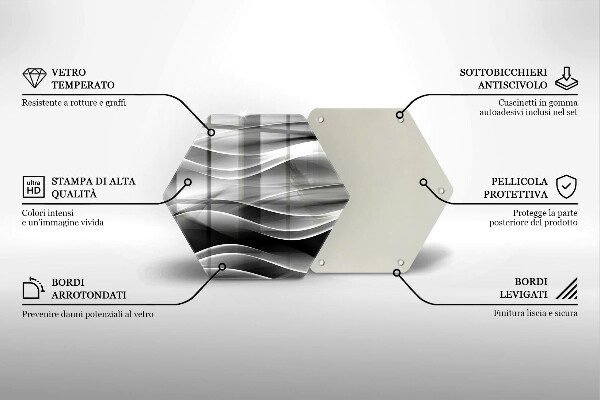 Cache plaque de cuisson Lignes abstraites de fumée