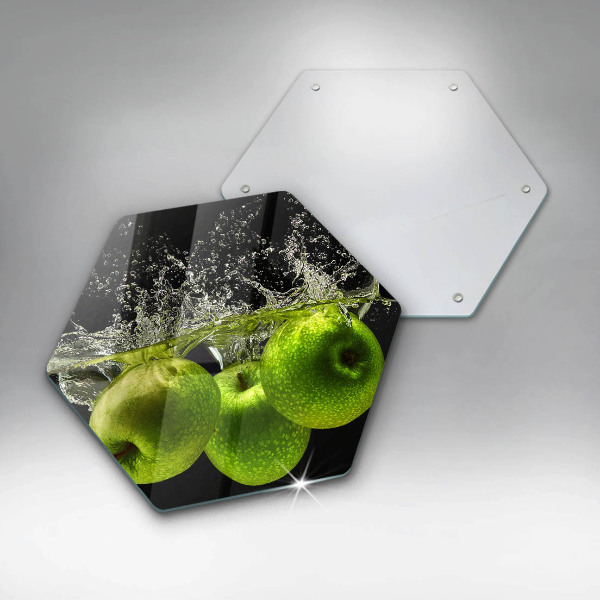 Cache plaque de cuisson Pommes vertes et eau