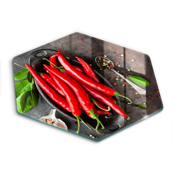 Cache plaque de cuisson Piments rouges