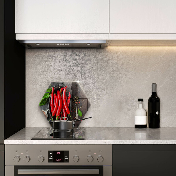 Cache plaque de cuisson Piments rouges