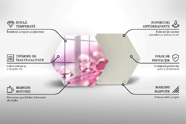 Cache plaque de cuisson Pétales de fleurs de rosée