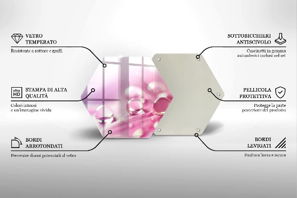 Cache plaque de cuisson Pétales de fleurs de rosée