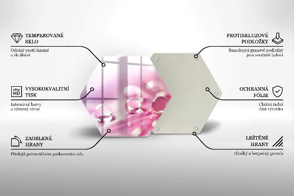 Cache plaque de cuisson Pétales de fleurs de rosée