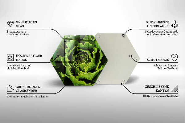 Cache plaque de cuisson Manger des feuilles de laitue