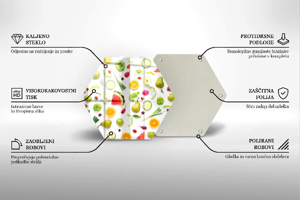 Cache plaque de cuisson Modèle de fruits et légumes