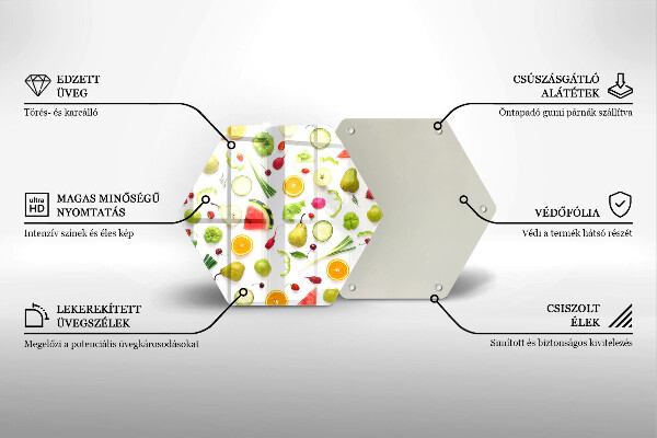 Cache plaque de cuisson Modèle de fruits et légumes