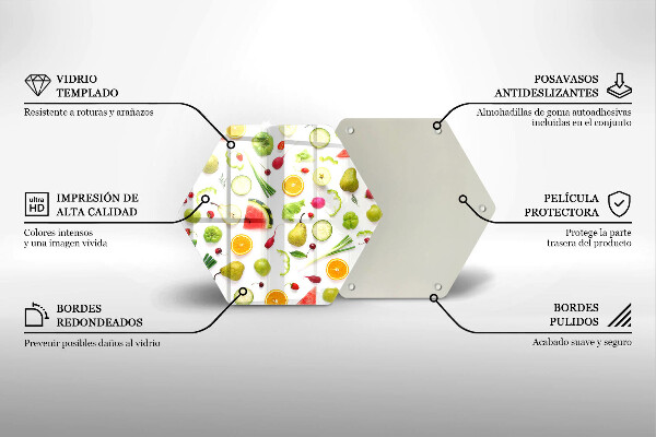 Cache plaque de cuisson Modèle de fruits et légumes