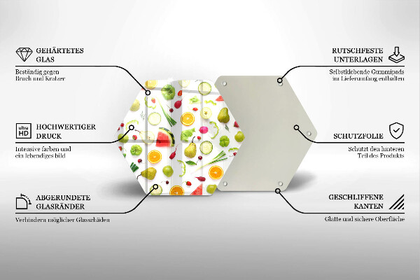 Cache plaque de cuisson Modèle de fruits et légumes