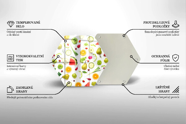 Cache plaque de cuisson Modèle de fruits et légumes