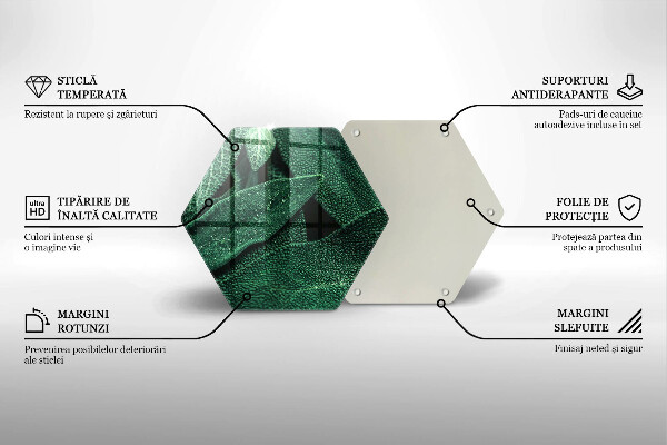 Cache plaque de cuisson Les feuilles de la plante