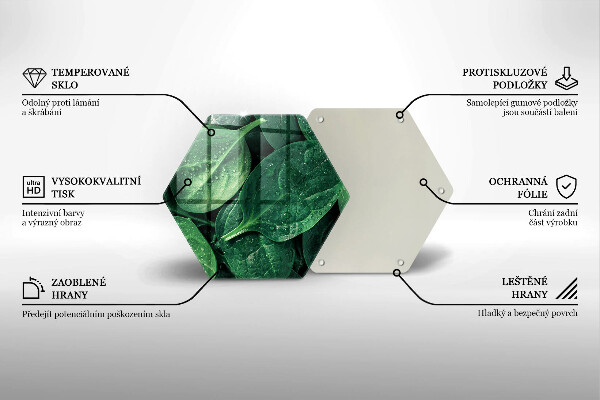 Cache plaque de cuisson Feuilles de basilic