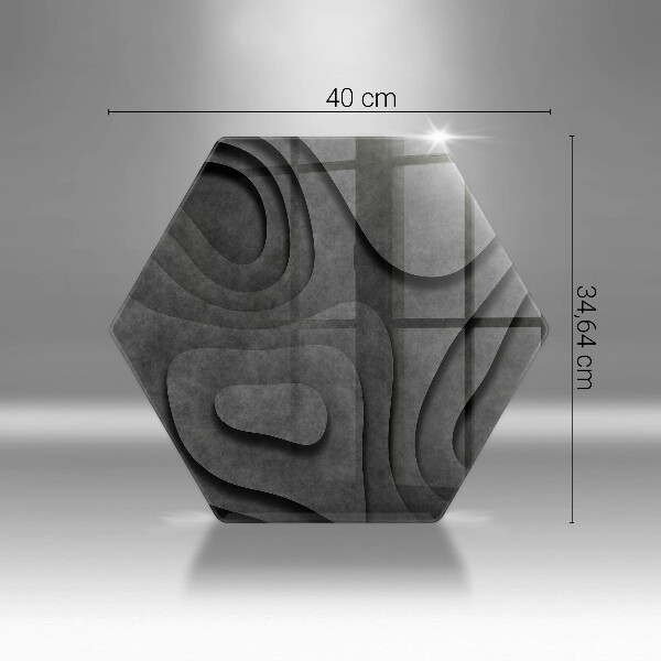 Cache plaque de cuisson Formes de pierre 3D