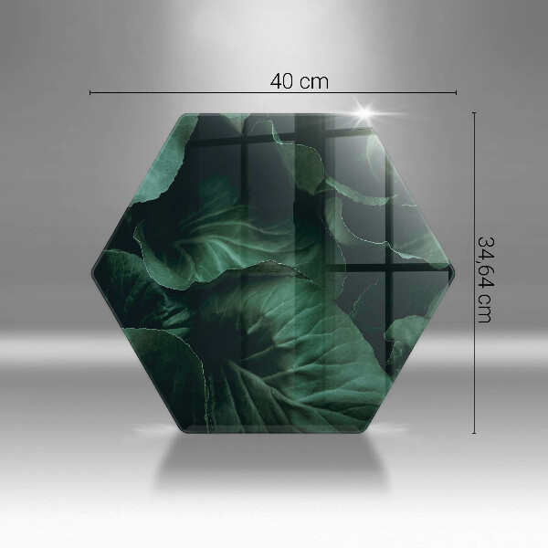 Cache plaque de cuisson Feuilles sombres et sauvages