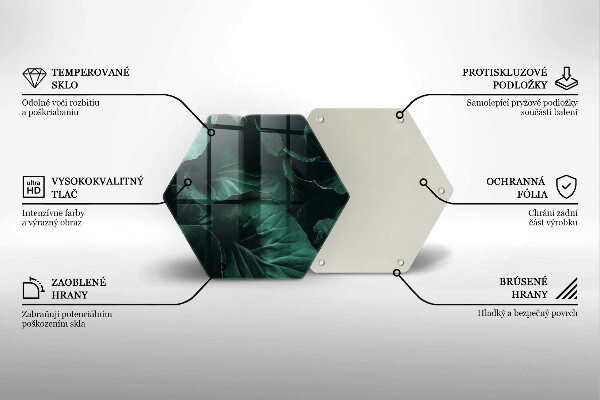 Cache plaque de cuisson Feuilles sombres et sauvages