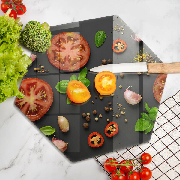 Cache plaque de cuisson Tomates et épices