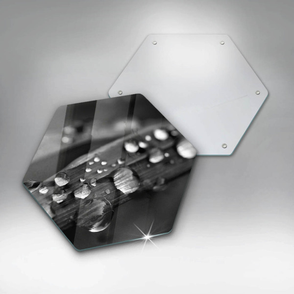 Cache plaque de cuisson La rosée tombe sur les feuilles