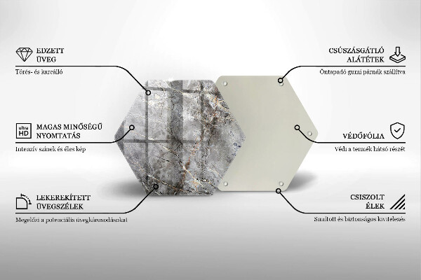 Protection plaque induction Texture de pierre