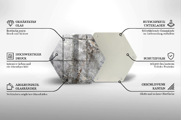 Protection plaque induction Texture de pierre