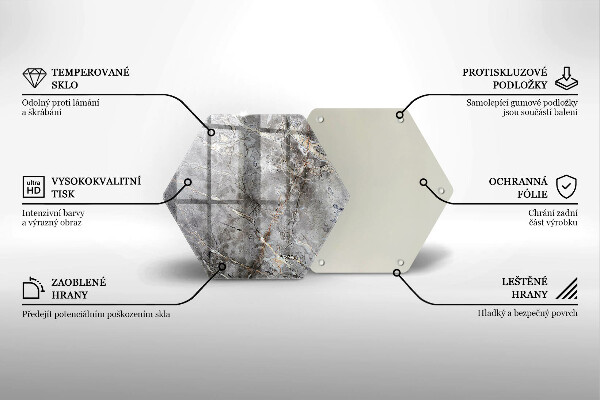 Protection plaque induction Texture de pierre