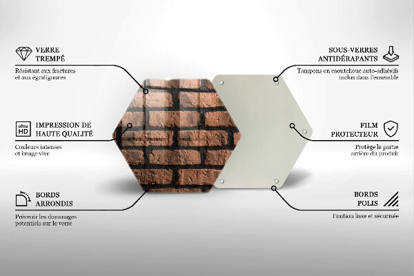 Protection plaque induction Mur de briques