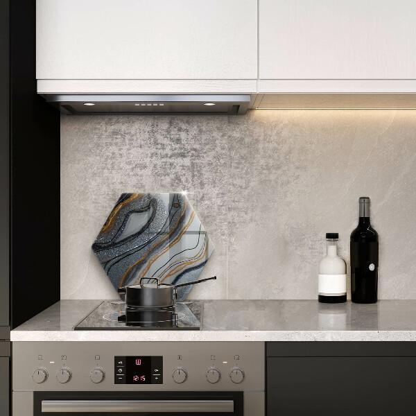 Protection plaque induction rocher avec de l'or