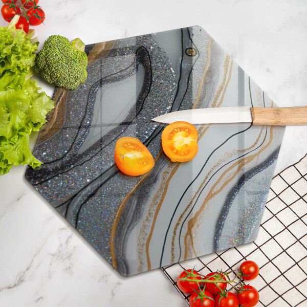 Protection plaque induction rocher avec de l'or