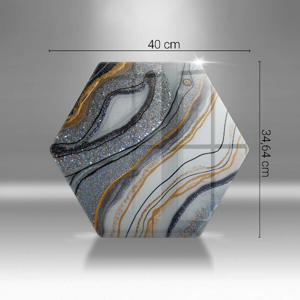 Protection plaque induction rocher avec de l'or