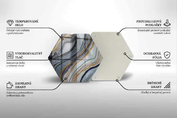 Protection plaque induction rocher avec de l'or