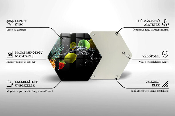 Protège plaque de cuisson Fruits dans l'eau