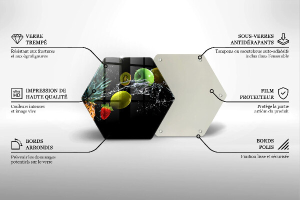 Protège plaque de cuisson Fruits dans l'eau