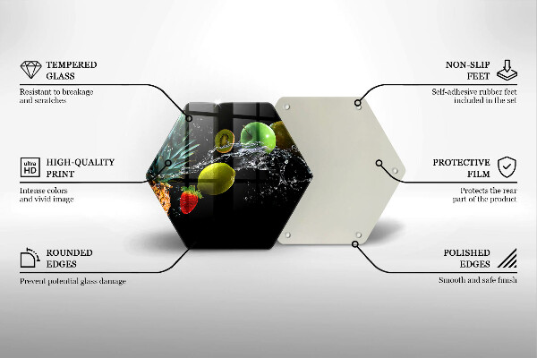 Protège plaque de cuisson Fruits dans l'eau