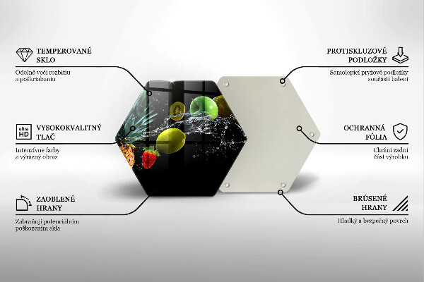 Protège plaque de cuisson Fruits dans l'eau